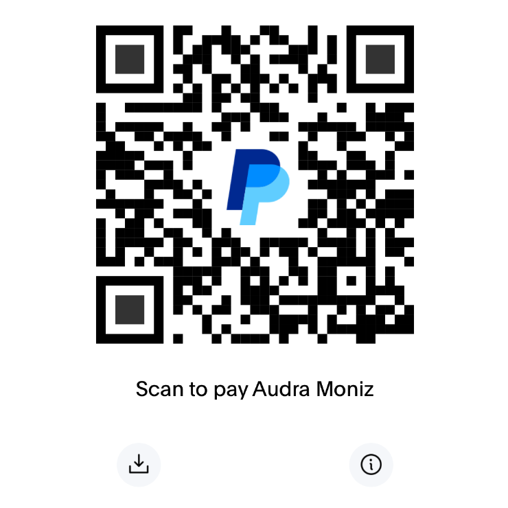 PayPal QR code for Audra Moniz